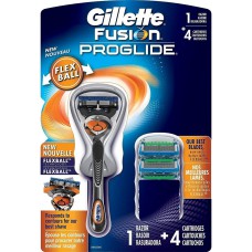 Gillette Fusion Proglide Flexball 1 Razor + 4 Cartridges Бритвенный станок