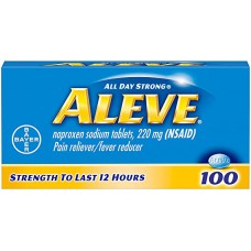 Обезболивающее жаропонижающее средство Bayer Aleve, 100 таблеток