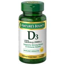 Nature's Bounty Vitamin D3 125 mcg (5,000 МЕ) Витамин Д3 150 капсул