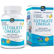 Nordic Naturals Ultimate Omega-3 1280 mg Рыбий Жир со вкусом лимона 60 капсул