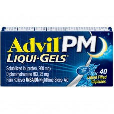 Обезболивающее со снотворным эффектом Advil PM Liqui-Gels, 40 капсул