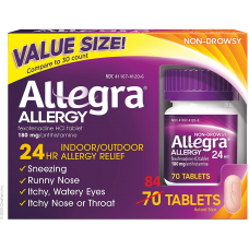 Таблетки от аллергии Аллегра Allegra Allergy 84 табл.