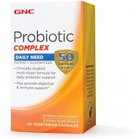 GNC Probiotic Complex Daily Need 50 Billion CFUs Комплекс пребиотиков 60 капсул