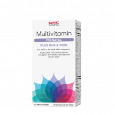 Пренатальные витамины с ДГК и железом Women's Multivitamin Prenatal GNC, 90 капсул