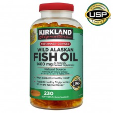 Kirkland Signature Wild Alaskan Fish Oil 1400 mg Softgels Рыбий жир 230 штук