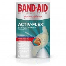 Band-Aid Activ-Flex Пластырь антисептический 10 шт.