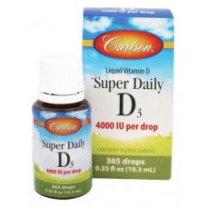 Витамин D3 в каплях Carlson Super Daily 4000 IU 10,3 мл 365 капель