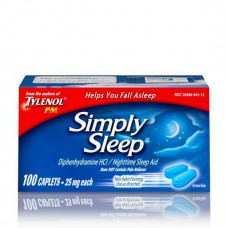 Tylenol PM Simply Sleep Тайленол 25mg Жаропонижающее средство 100 таблеток