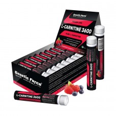 Жиросжигатель для спортсменов Genetic Force L-Carnitine 3600 Л-карнитин со вкусом малина-черника 30 шотов