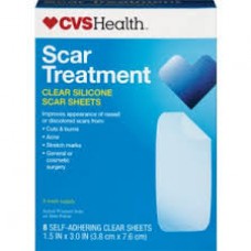 CVS Health Silicone Scar Treatment Прозрачный силикон от устранения рубцов и шрамов 8 шт