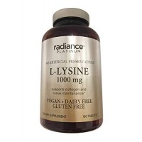 Комплекс витаминов для кожи, волос и ногтей Radiance Platinum L-Lysine 1000 mg, 100 таблеток