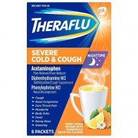 Сироп от простуды TheraFlu Multi-Symptom Theraflu Multi-Symptom Powder for Nighttime Severe Cold 6 пакетиков