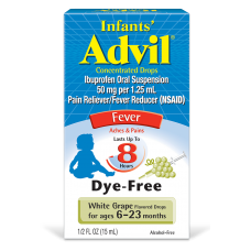 Обезболивающий сироп для детей от 6 до 23 месяцев Advil Childrens Fever Dye-Free 15 мл