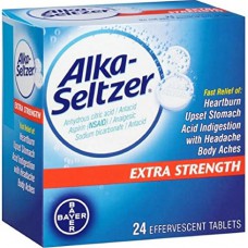 Bayer Alka-seltzer EXTRA STRENGTH Средство от похмелья 24 табл