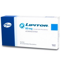 БАД для сердца Pfizer Lipitor atorvastatin 80 mg 30 таблеток