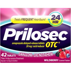 Средство от изжоги Prilosec Wildberry Flavor 24 часа 42 таблетки