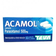 TEVA Акамол 500mg Acamol, Парацетамол, 50 таблеток