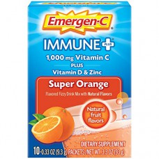 Emergen-C Immune Plus 1000 mg Vitamin C + D3 & Zinc 10 пакетов