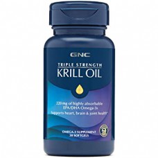 GNC Triple Strength Krill Oil Mасло криля 30 гелевых капсул