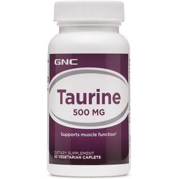 GNC Taurine 500 mg Таурин 50 капсул