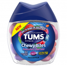 Таблетки от изжоги жевательные Chewy 750 Tums, 32 таблеток