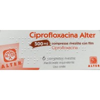 антибактериальный препарат Ciprofloxacina Alter 500 mg – 6 таблеток