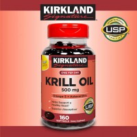 БАД для сердца Krill Oil Kirkland Signature 500 мг 160 таблеток