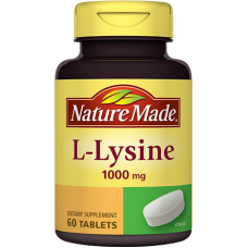 БАД для кожи, волос и ногтей L-Lysine Nature Made 1000 mg  60 таблеток