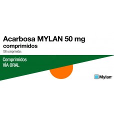 Acarbosa Mylan 50 mg 100 tablets