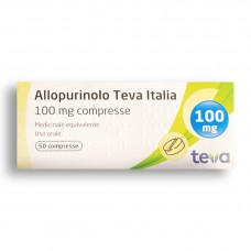 Allopurinolo Teva Italia 100 mg, 50 tablets