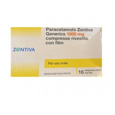 Обезболивающее Paracetamolo Zentiva Generics 1000 мг 16 таблеток 