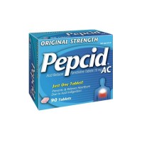 Pepcid AC Original Strength Acid Reducer Tablets Таблетки от изжоги 90шт