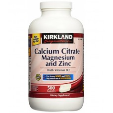 БАД Calcium Citrate Magnesium Zinc Vitamin D3 Kirkland Signature, 500 штук