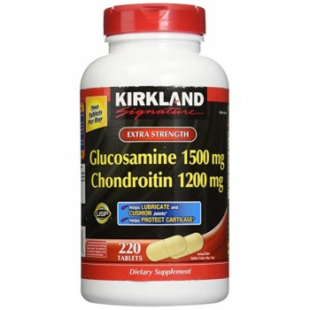 БАД Extra Strength Glucosamine Chondroitin Kirkland Signature, 220 таблеток