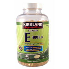 БАД для сердца Vitamin E Kirkland Signature 400 мг 500 капсул