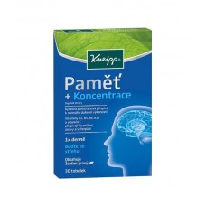 БАД для мозга и памяти Pamět + Koncentrace 30 kapslí Kneipp, 30 капсул