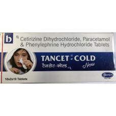 Таблетки от простуды и аллергии Tancet - Cold, 10 таблеток