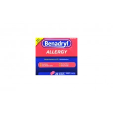 Таблетки от аллергии Benadryl Allergy 24 таблетки 25 мг 