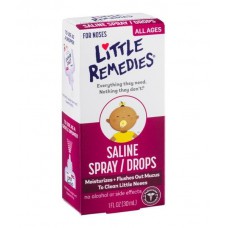 Спрей для носа солевой / капли с первых дней Little Remedies Saline, 30 мл