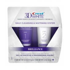 Зубная паста отбеливающая Crest 3D White Brilliance Daily Cleansing Toothpaste and Whitening Gel System 113 г и 65 г