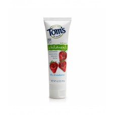 Зубная паста для детей Toms of Maine Childrens Toothpaste Silly Strawberry без фтора со вкусом клубники 119 г