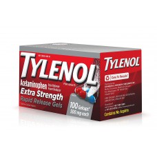 Капсулы от простуды с ацетаминофеном Tylenol Extra Strength Acetaminophen 650 мг 100 капсул