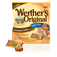 Storck Werther's Original Sugar Free Caramel Coffee Hard Candy Конфеты драже без сахара