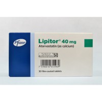 БАД для сердца Pfizer Lipitor atorvastatin 40 mg 30 таблеток