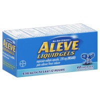 Обезболивающее жаропонижающее средство Bayer Aleve Liquid Gels, 40 капсул