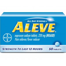 Обезболивающее жаропонижающее средство Bayer Aleve, 50 таблеток