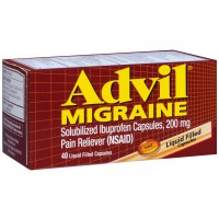 Обезболивающие капсулы Advil Migraine, 200 мг 40 капсул