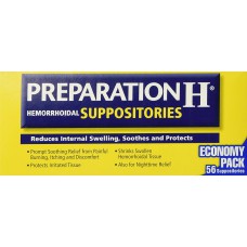 Свечи от геморроя Preparation H Hemorrhoidal Suppositories, 56 штук