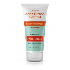 Очищающий крем - гель для лица Neutrogena Oil-Free Acne Stress Control Power-Cream Wash, 177 мл