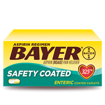 Bayer Aspirin Regimen Safety Coated Аспирин Обезболивающее жаропонижающее средство 100 таб